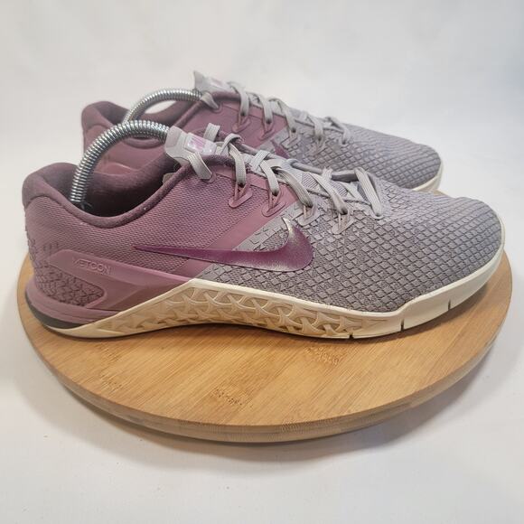 Nike Metcon 4 Crossfit Sneakers Shoes Women 12 Purple Gray - Picture 3 of 14
